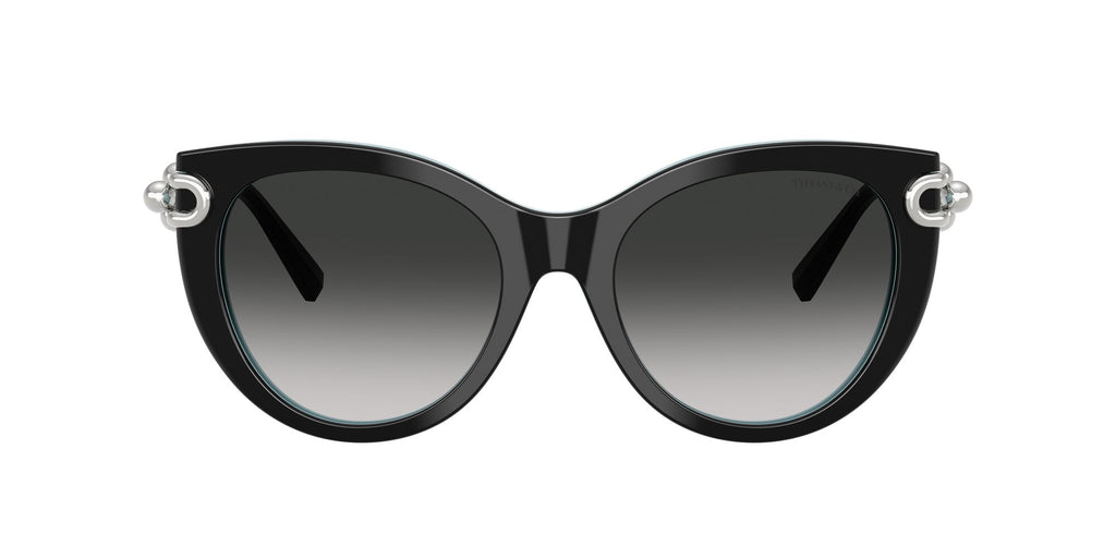 Tiffany 0TF4232 80553C 53 Black On Tiffany Blue / Grey Gradient