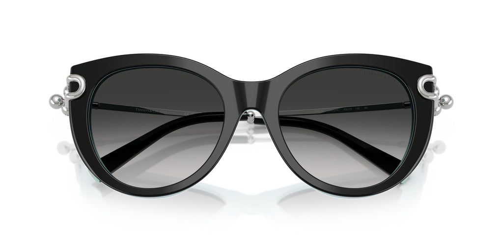 Tiffany 0TF4232 80553C 53 Black On Tiffany Blue / Grey Gradient
