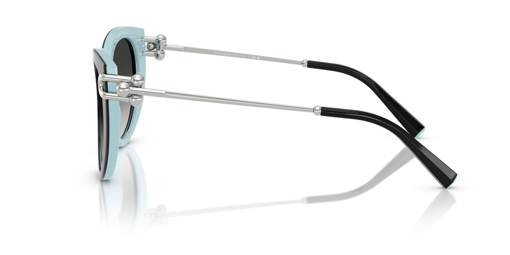 Tiffany 0TF4232 80553C 53 Black On Tiffany Blue / Grey Gradient