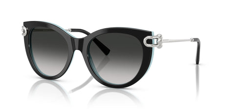 Tiffany 0TF4232 80553C 53 Black On Tiffany Blue / Grey Gradient