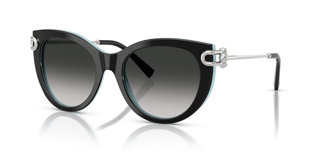 Tiffany 0TF4232 80553C 53 Black On Tiffany Blue / Grey Gradient