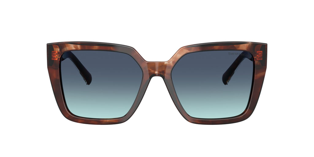 Tiffany 0TF4235 84219S 55 Spotted Brown Havana / Azure Gradient Blue