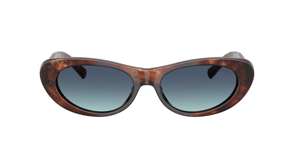 Tiffany 0TF4236U 84219S 55 Spotted Brown Havana / Azure Gradient Blue