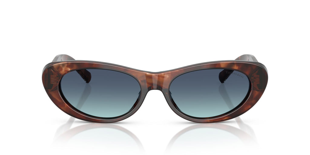 Tiffany 0TF4236U 84219S 55 Spotted Brown Havana / Azure Gradient Blue