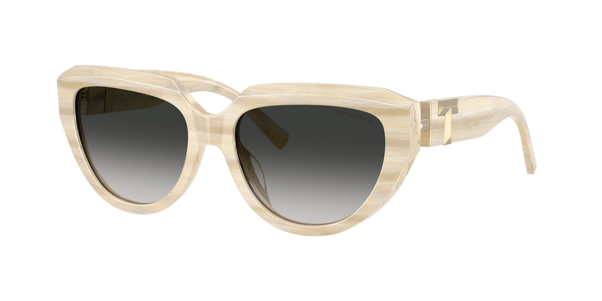 Tiffany 0TF4238U 84313C 55 Striped Ivory / Grey Gradient