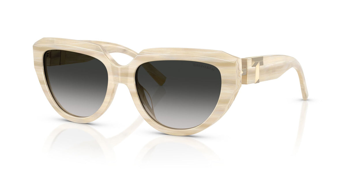 Tiffany 0TF4238U 84313C 55 Striped Ivory / Grey Gradient