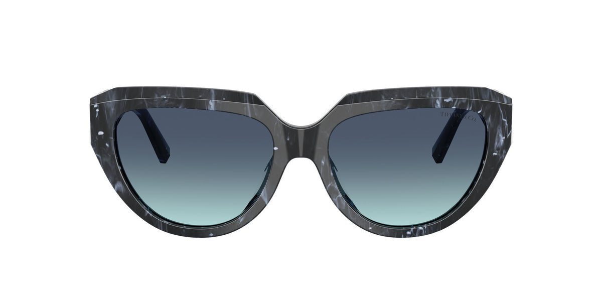 Tiffany 0TF4238U 84349S 55 Striped Black / Azure Gradient Blue
