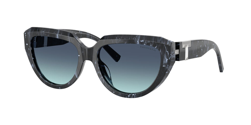 Tiffany 0TF4238U 84349S 55 Striped Black / Azure Gradient Blue