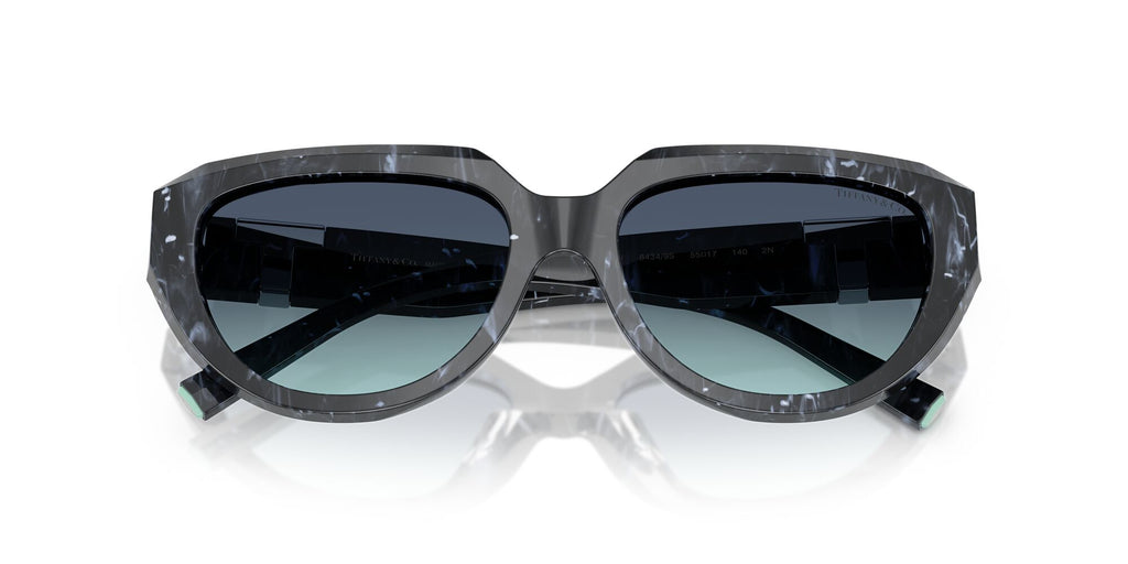 Tiffany 0TF4238U 84349S 55 Striped Black / Azure Gradient Blue