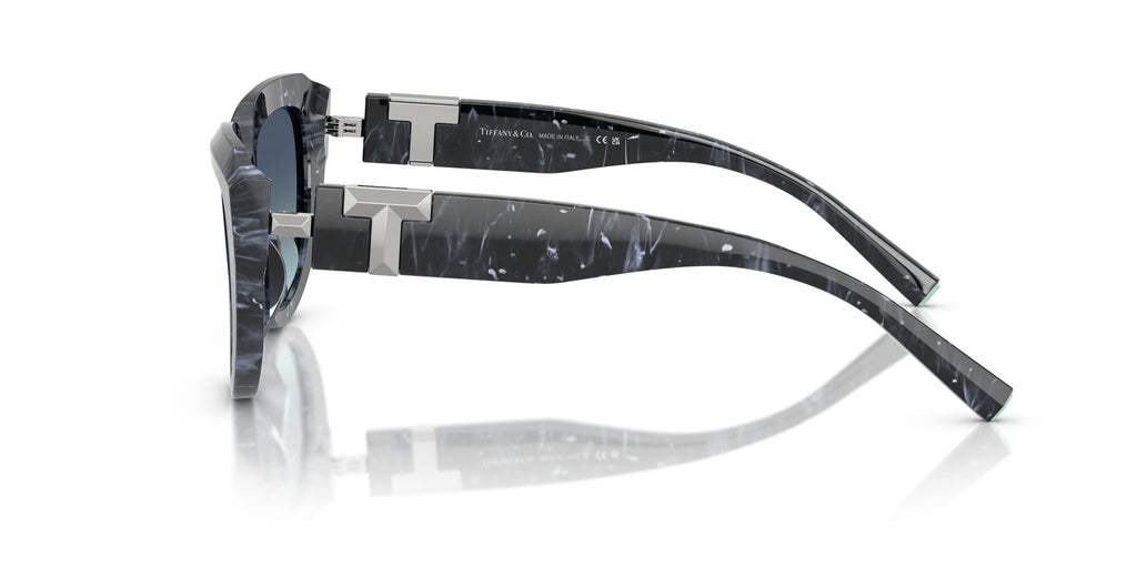 Tiffany 0TF4238U 84349S 55 Striped Black / Azure Gradient Blue