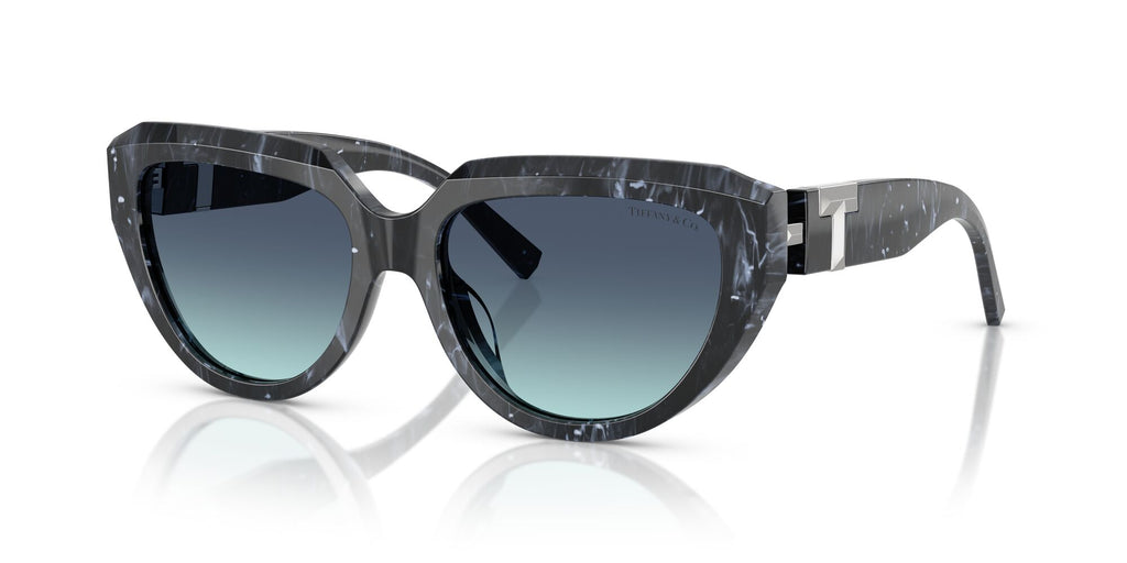 Tiffany 0TF4238U 84349S 55 Striped Black / Azure Gradient Blue