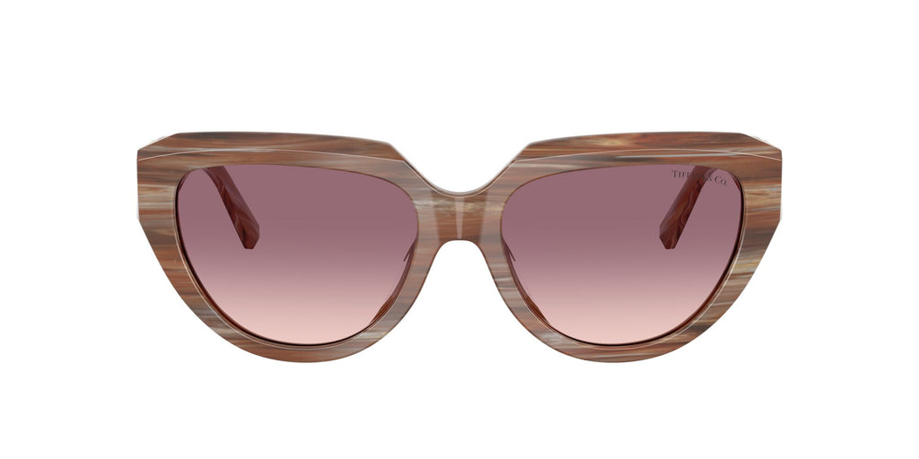 Tiffany 0TF4238U 84358D 55 Striped Topaz / Pink Gradient Violet