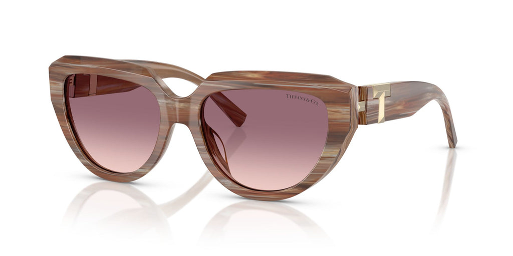 Tiffany 0TF4238U 84358D 55 Striped Topaz / Pink Gradient Violet
