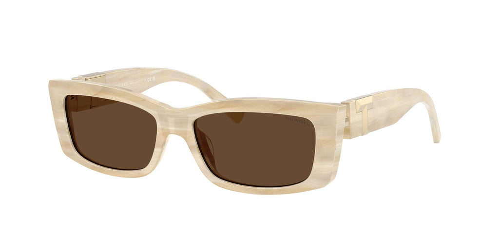 Tiffany 0TF4240U 84313G 54 Striped Ivory / Light Brown