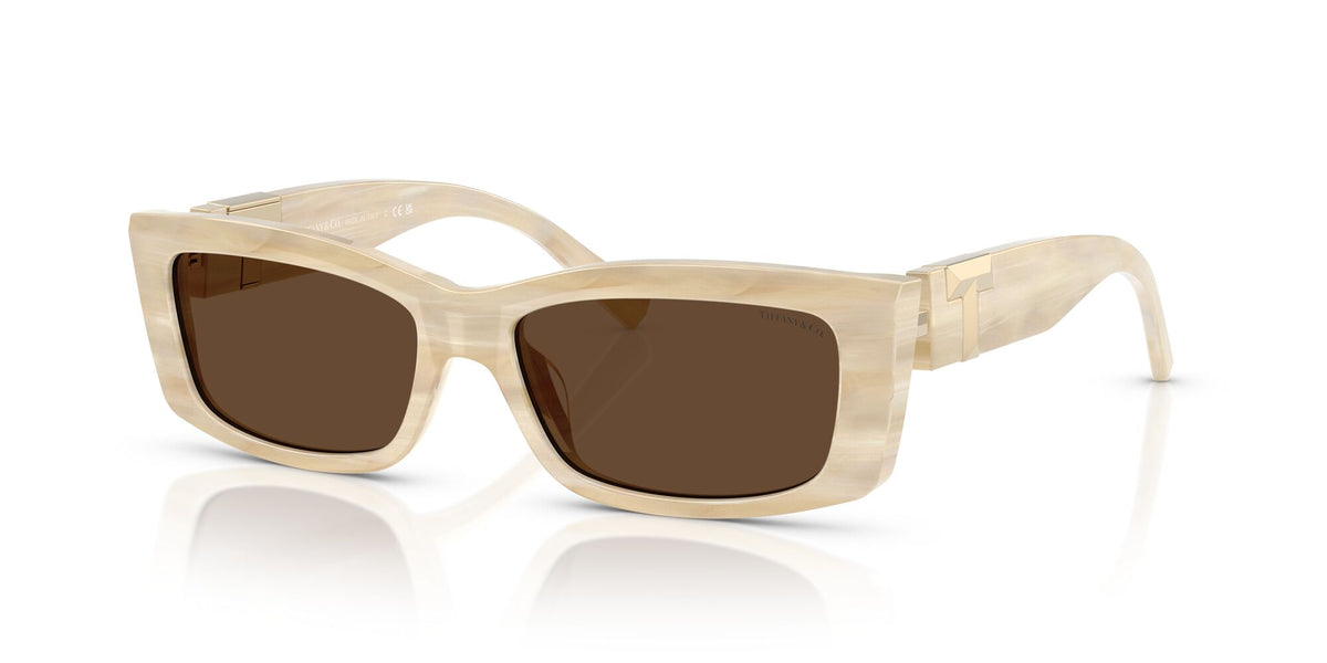 Tiffany 0TF4240U 84313G 54 Striped Ivory / Light Brown