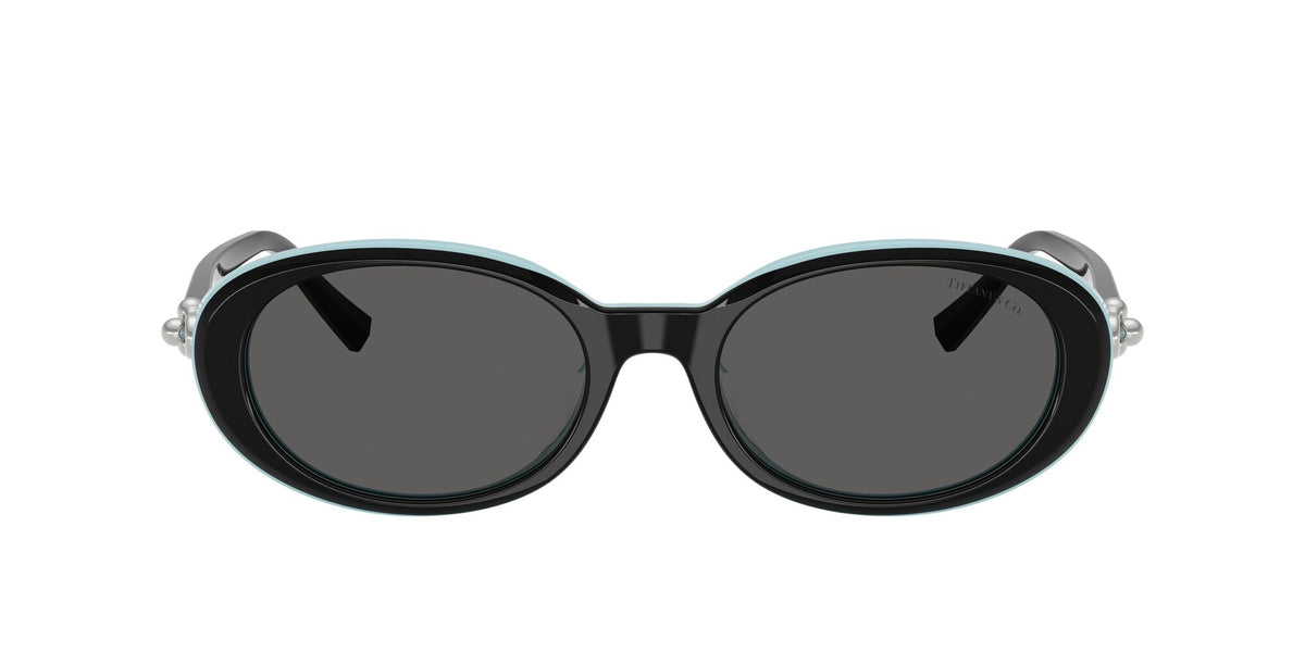 Tiffany 0TF4242D 8055S4 54 Black On Tiffany Blue / Dark Grey