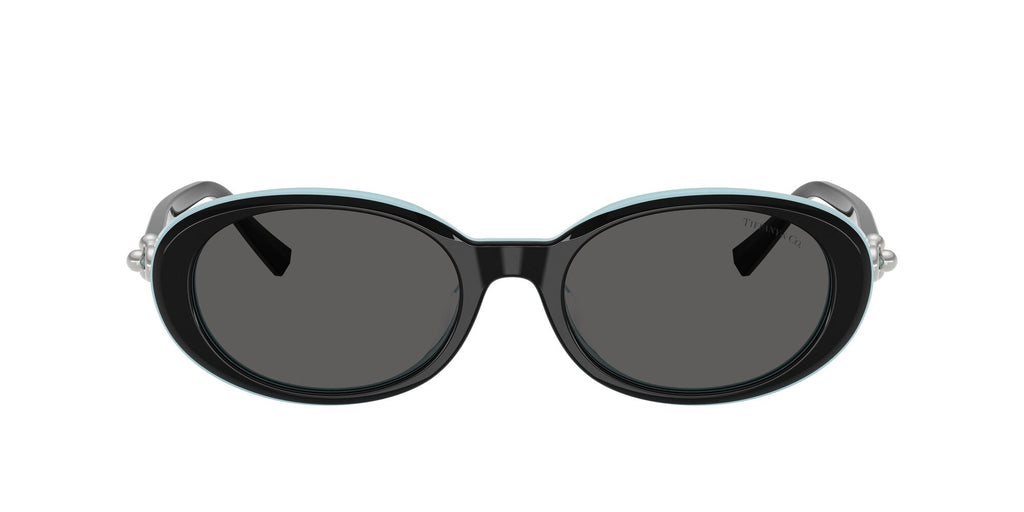 Tiffany 0TF4242D 8055S4 54 Black On Tiffany Blue / Dark Grey