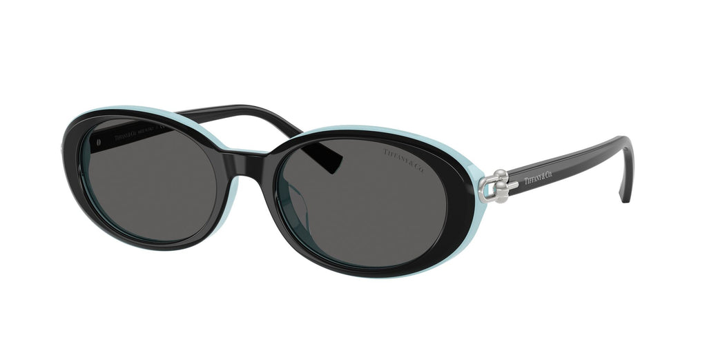 Tiffany 0TF4242D 8055S4 54 Black On Tiffany Blue / Dark Grey