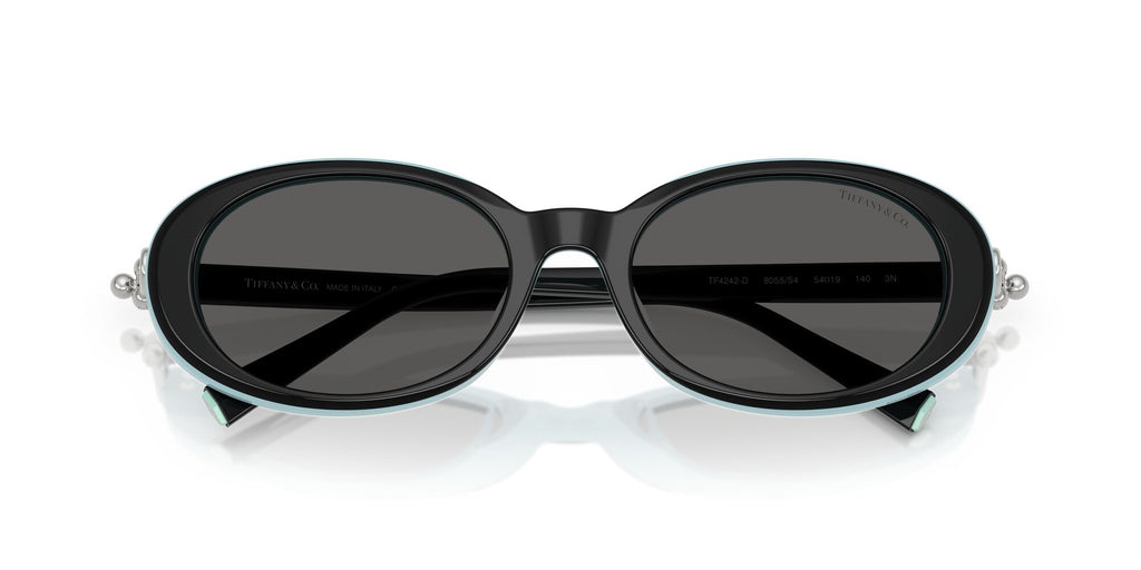 Tiffany 0TF4242D 8055S4 54 Black On Tiffany Blue / Dark Grey