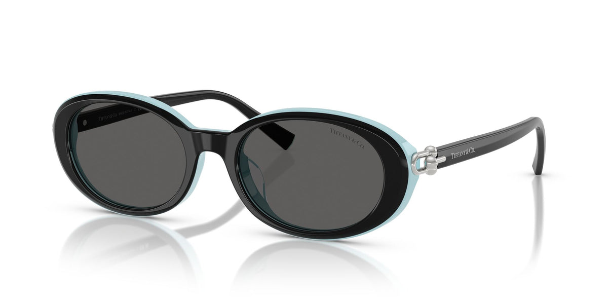 Tiffany 0TF4242D 8055S4 54 Black On Tiffany Blue / Dark Grey