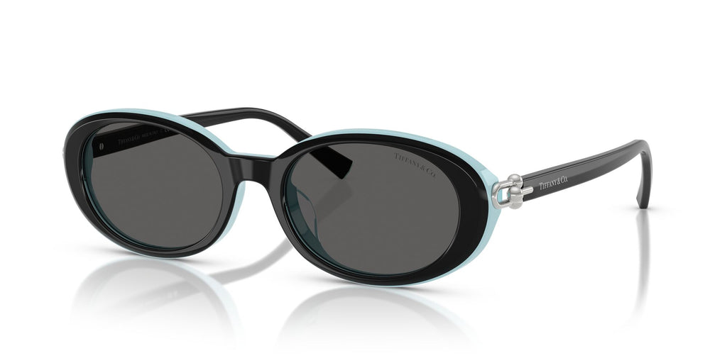 Tiffany 0TF4242D 8055S4 54 Black On Tiffany Blue / Dark Grey
