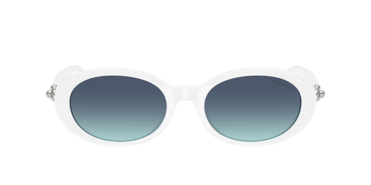Tiffany 0TF4242D 83929S 54 Bright White / Azure Gradient Blue