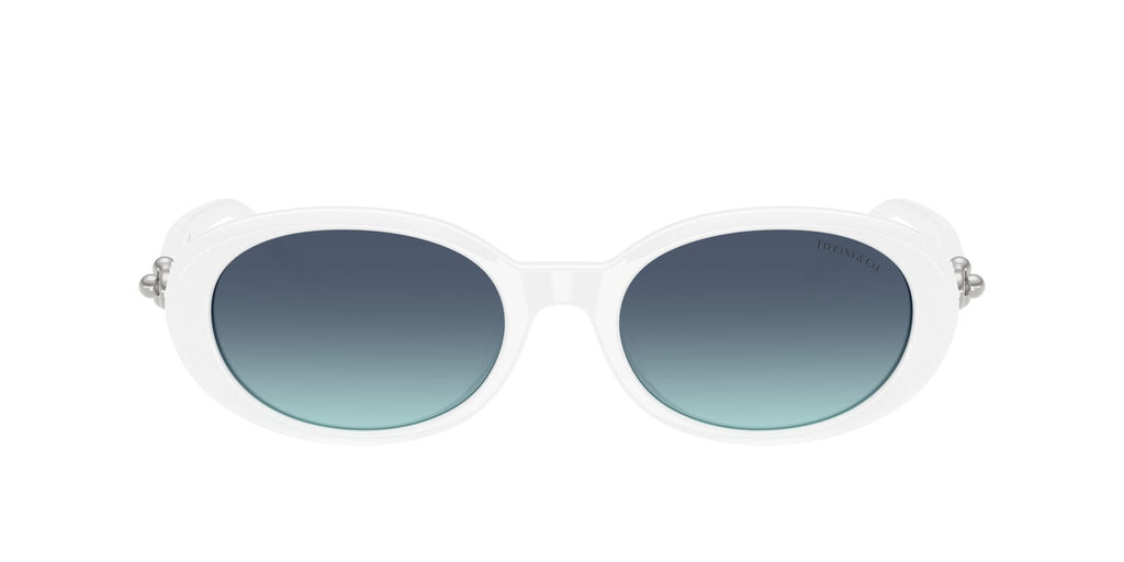 Tiffany 0TF4242D 83929S 54 Bright White / Azure Gradient Blue