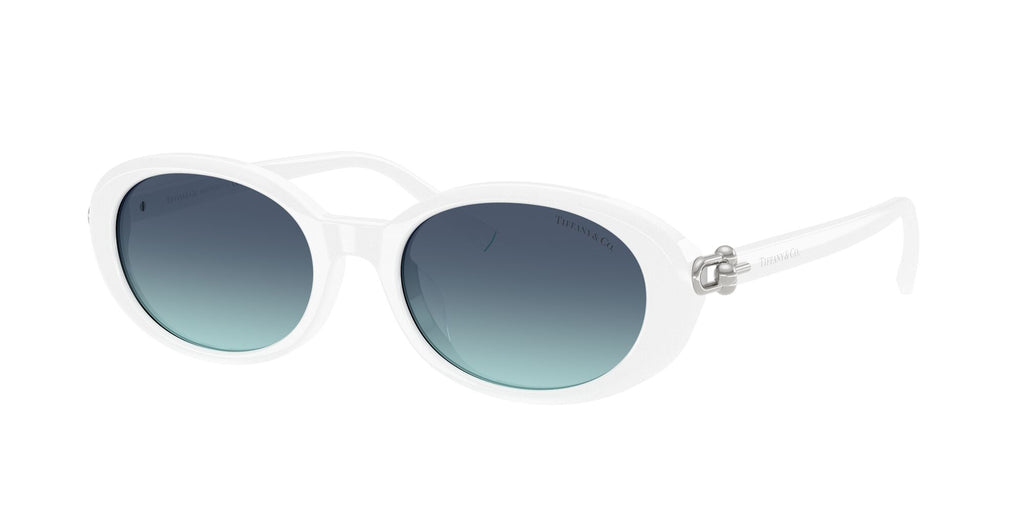 Tiffany 0TF4242D 83929S 54 Bright White / Azure Gradient Blue