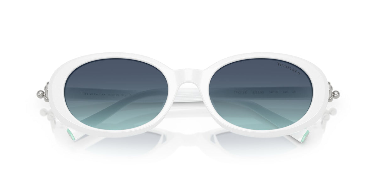 Tiffany 0TF4242D 83929S 54 Bright White / Azure Gradient Blue