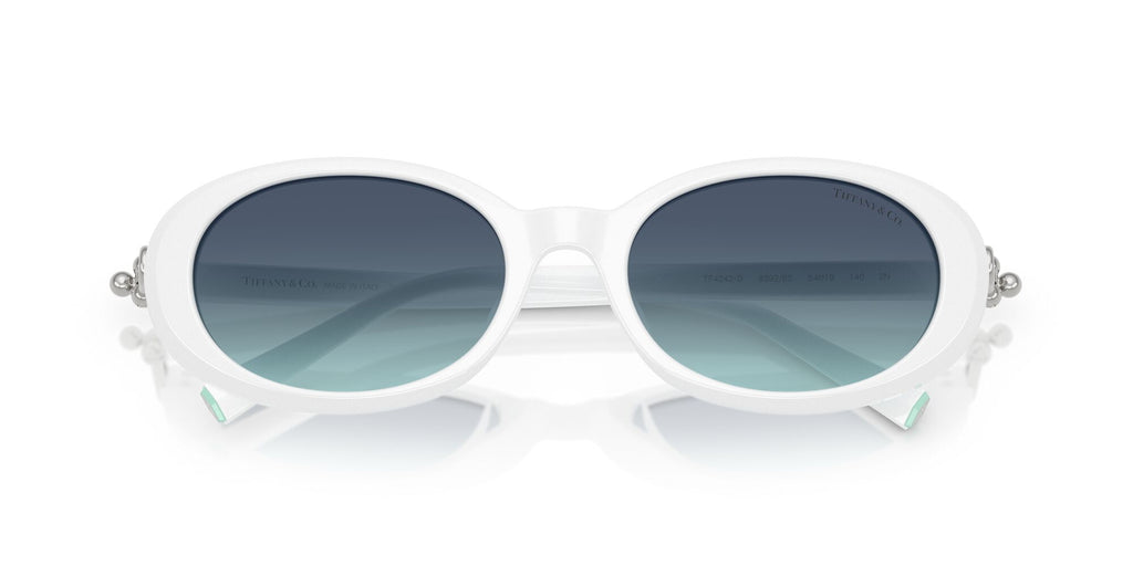 Tiffany 0TF4242D 83929S 54 Bright White / Azure Gradient Blue