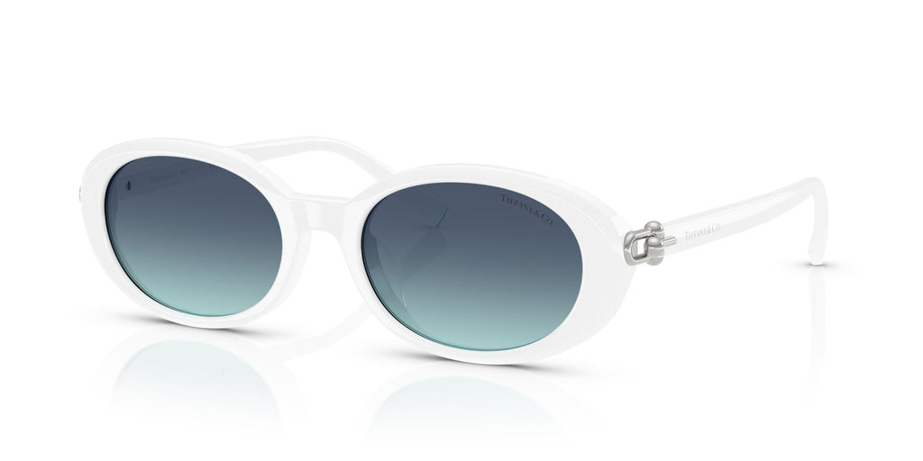 Tiffany 0TF4242D 83929S 54 Bright White / Azure Gradient Blue