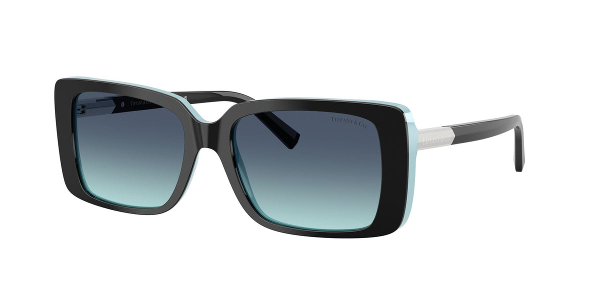 Tiffany 0TF4249 80559S 55 Black On Tiffany Blue/ Azure Gradient Blue