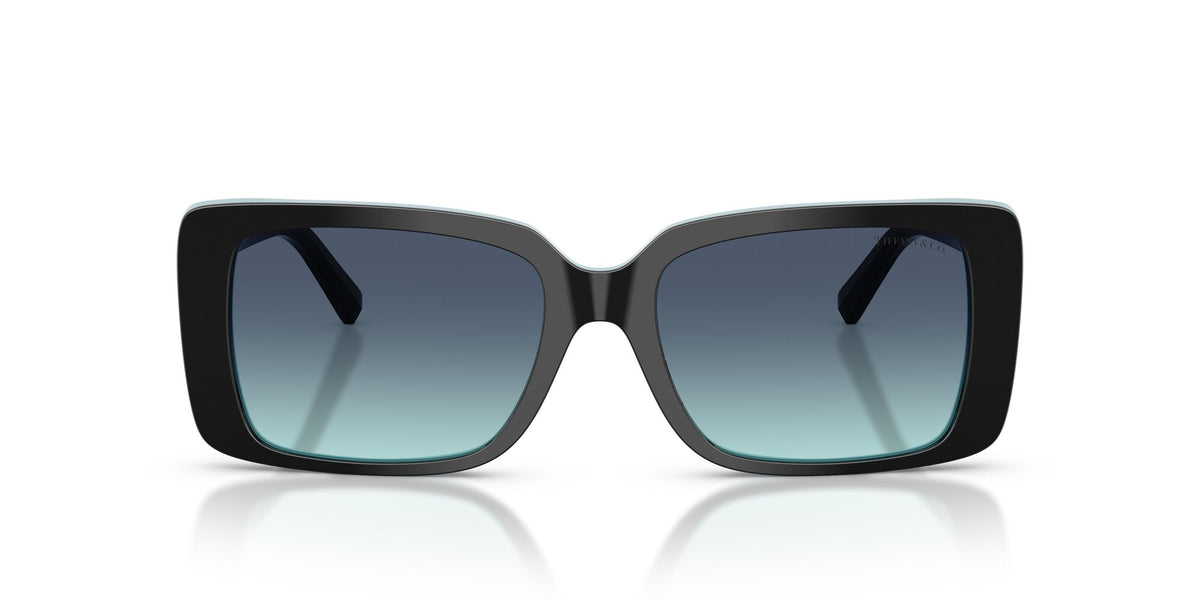 Tiffany 0TF4249 80559S 55 Black On Tiffany Blue/ Azure Gradient Blue