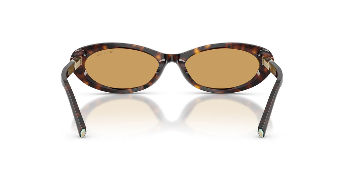 Tiffany 0TF4250 801574 56 Havana/ Light Orange Mirror Silver Internal