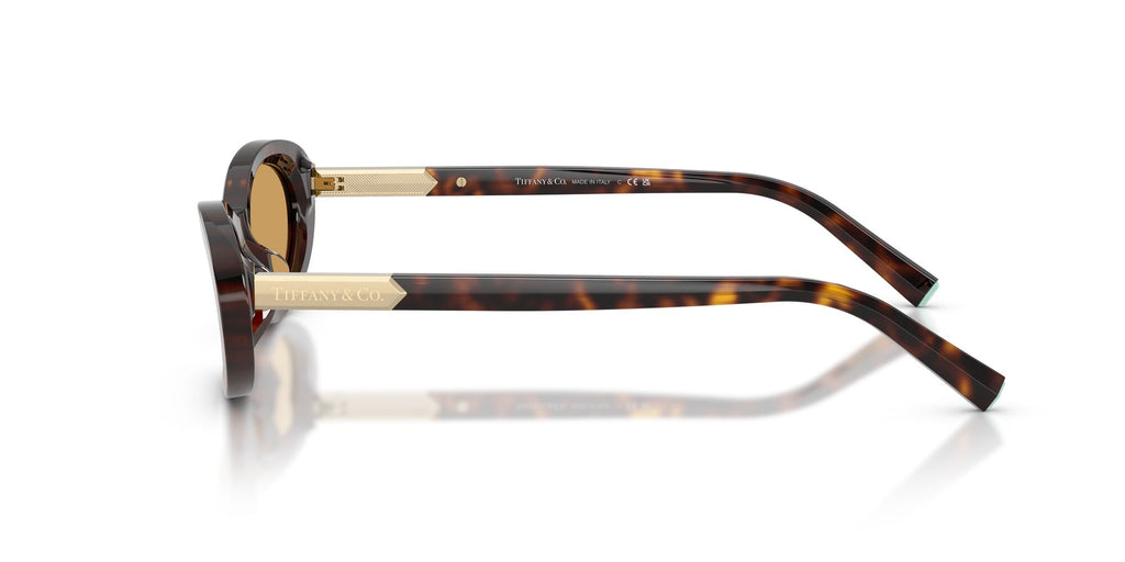 Tiffany 0TF4250 801574 56 Havana/ Light Orange Mirror Silver Internal