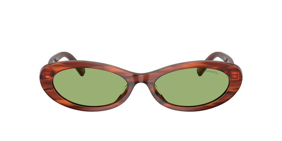 Tiffany 0TF4250 8440/2 56 Ruby Striped Havana/ Green