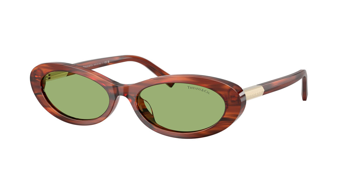 Tiffany 0TF4250 8440/2 56 Ruby Striped Havana/ Green