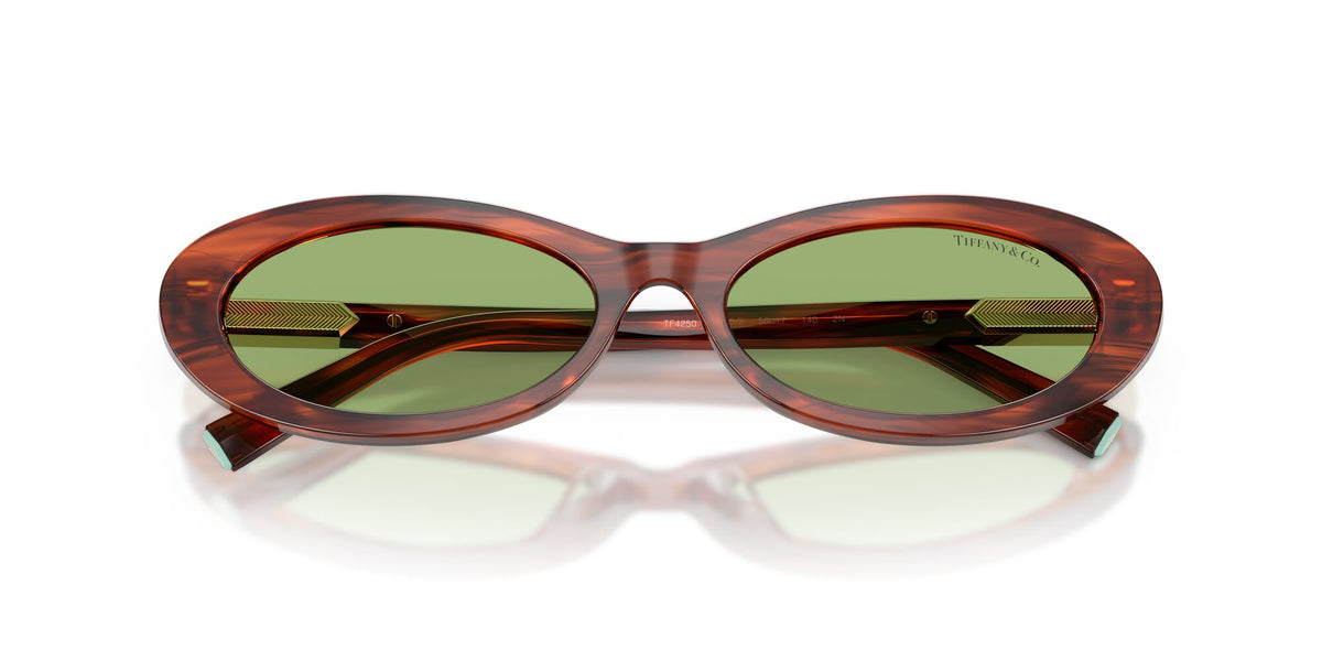 Tiffany 0TF4250 8440/2 56 Ruby Striped Havana/ Green