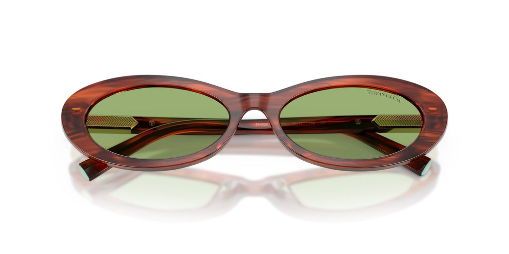 Tiffany 0TF4250 8440/2 56 Ruby Striped Havana/ Green
