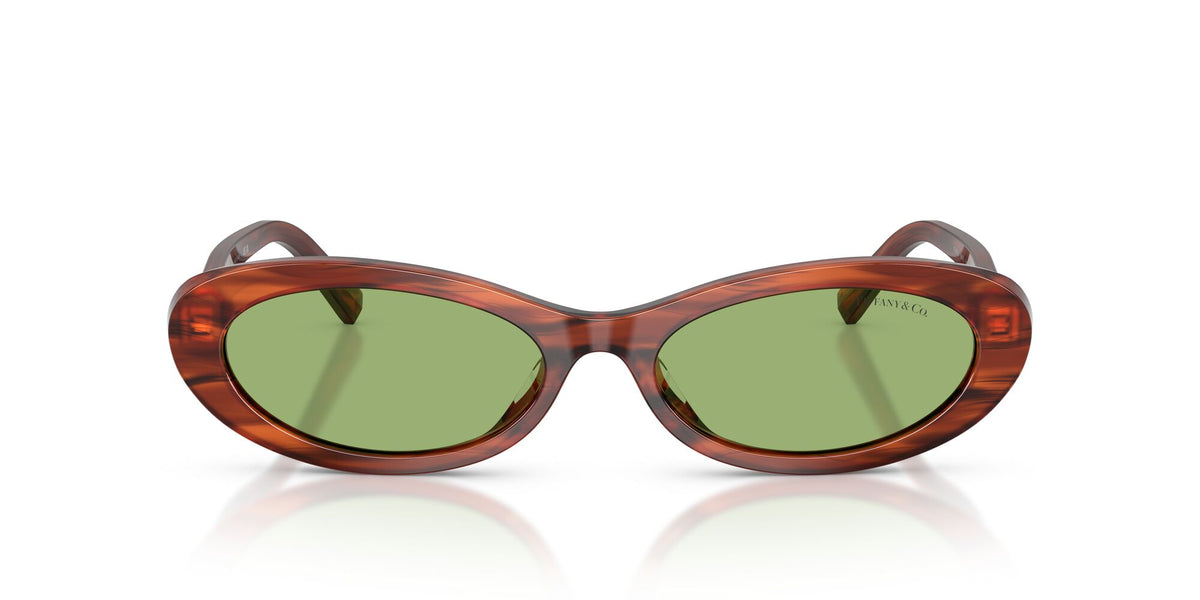 Tiffany 0TF4250 8440/2 56 Ruby Striped Havana/ Green