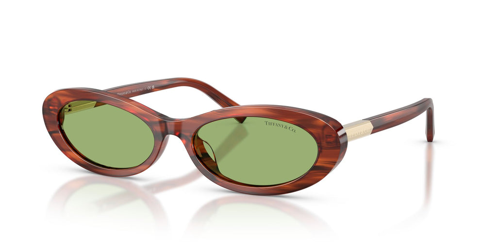 Tiffany 0TF4250 8440/2 56 Ruby Striped Havana/ Green