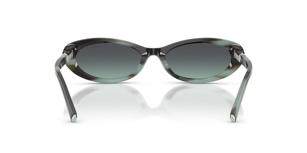 Tiffany 0TF4250 84432G 56 Striped Black Tiffany/ Azure/Dark Grey