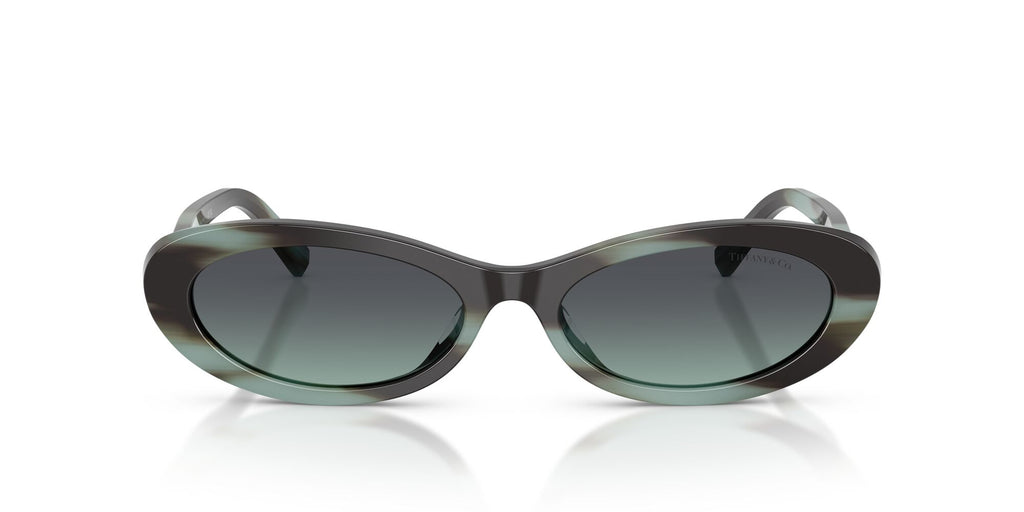 Tiffany 0TF4250 84432G 56 Striped Black Tiffany/ Azure/Dark Grey