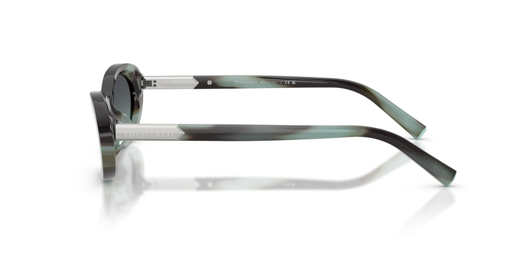 Tiffany 0TF4250 84432G 56 Striped Black Tiffany/ Azure/Dark Grey