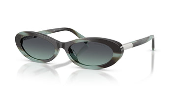 Tiffany 0TF4250 84432G 56 Striped Black Tiffany/ Azure/Dark Grey