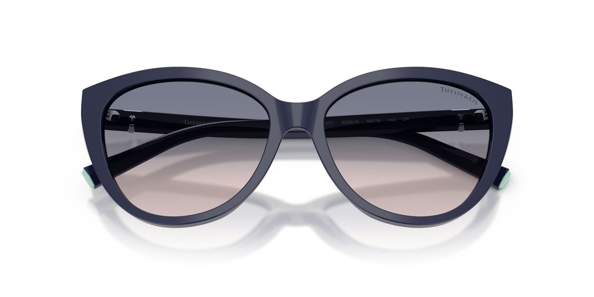 Tiffany 0TF4251 839616 56 Solid Dark Blue/ Light Brown Gradient Blue