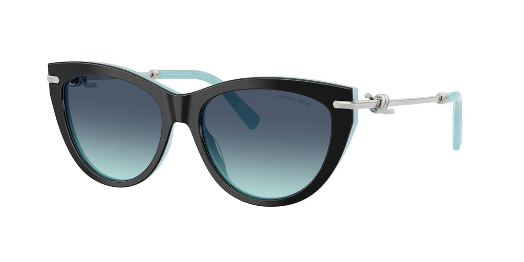 Tiffany 0TF4253 80559S 55 Black On Tiffany Blue/ Azure Gradient Blue