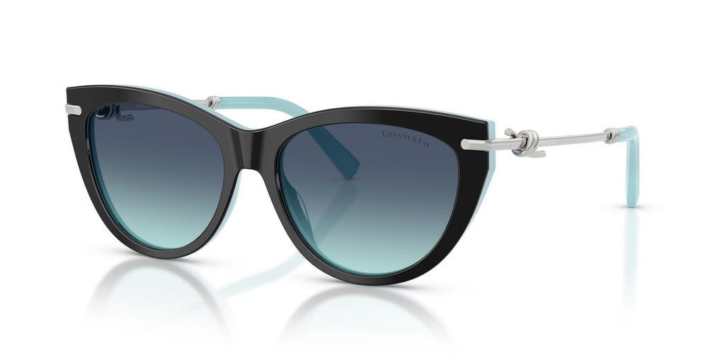 Tiffany 0TF4253 80559S 55 Black On Tiffany Blue/ Azure Gradient Blue