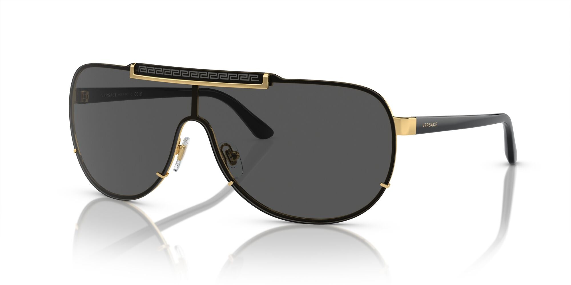 
                          Versace 0VE2140 100287 40 Gold/ Dark Grey 40 / Polyamide / Metal / Acetate
                        