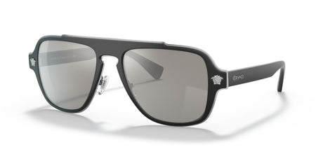 Versace 0VE2199 10006G 56 Black/ Light Grey Mirror Silver 56 / Polyamide / Metal / Nylon